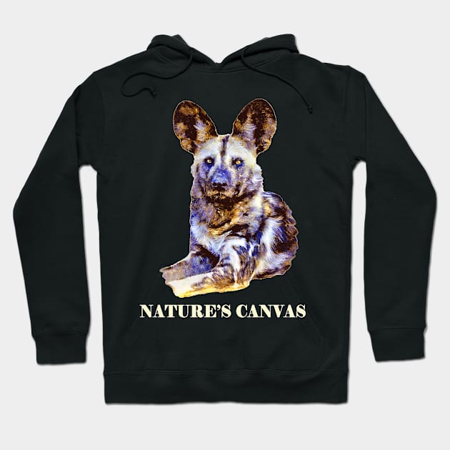 Painted Dog Nature's Canvas Artwork for Painted Dog Fans Hoodie by scotch